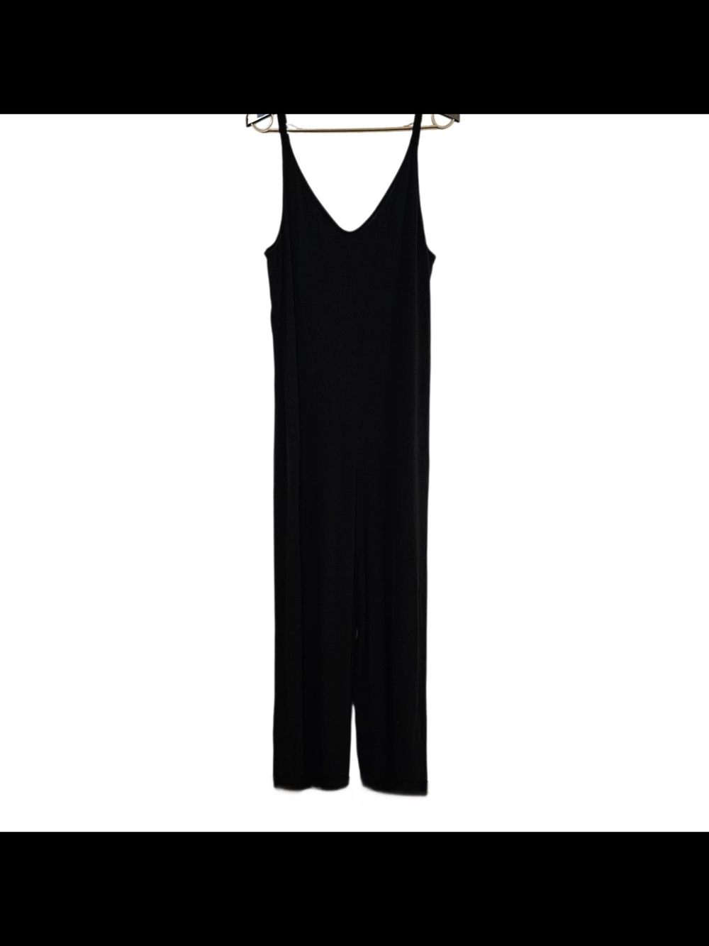 Athleta Nighttime Bliss Sleep Jumpsuit Black Romper 981316 Wide Leg Large - Picture 3 of 14